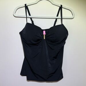 Victoria’s Secret Black tankini with gold accents new no tags
